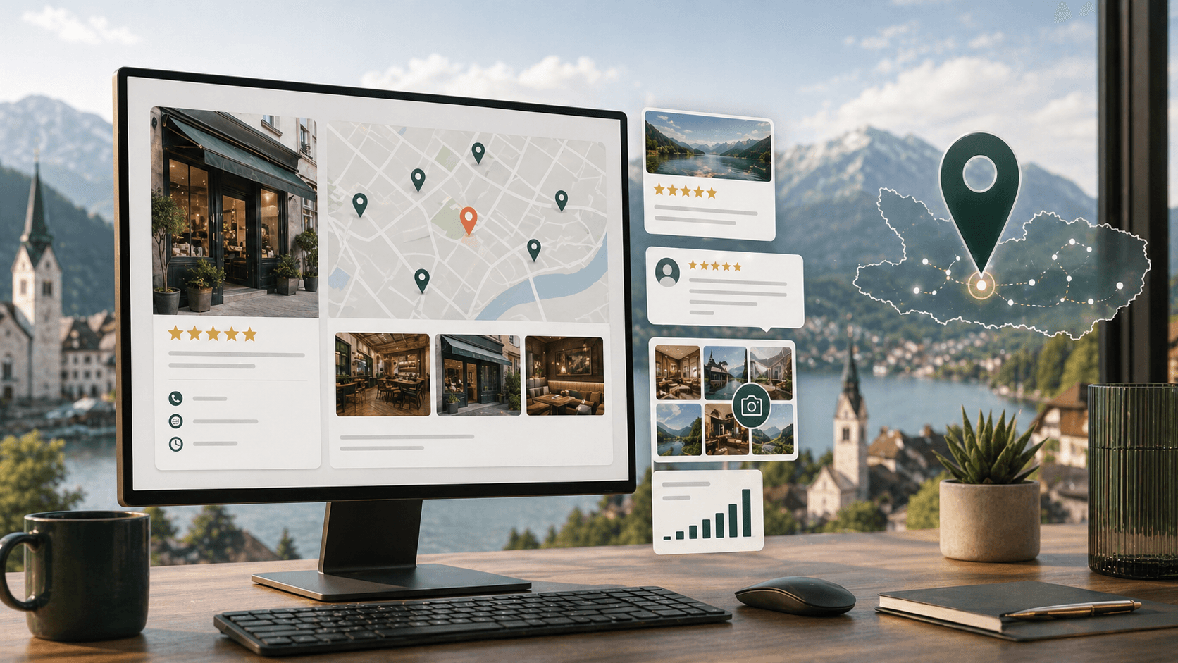 Google Business Profile Optimierung für Kärntner Unternehmen mit Karten, Fotos, Bewertungen und lokalen Signalen