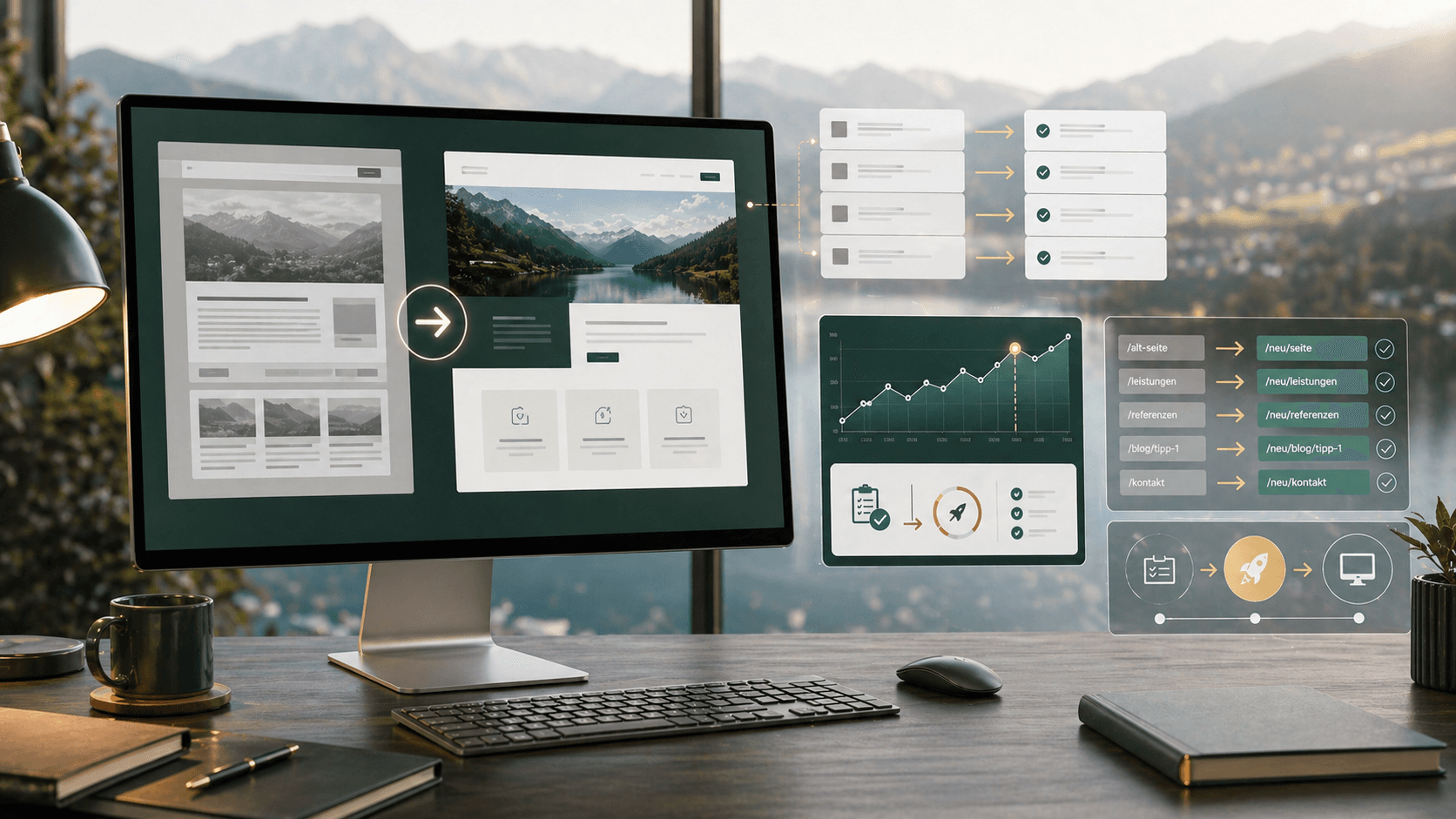 Website-Relaunch mit 301-Redirect-Mapping, Ranking-Monitoring und neuer Website-Struktur