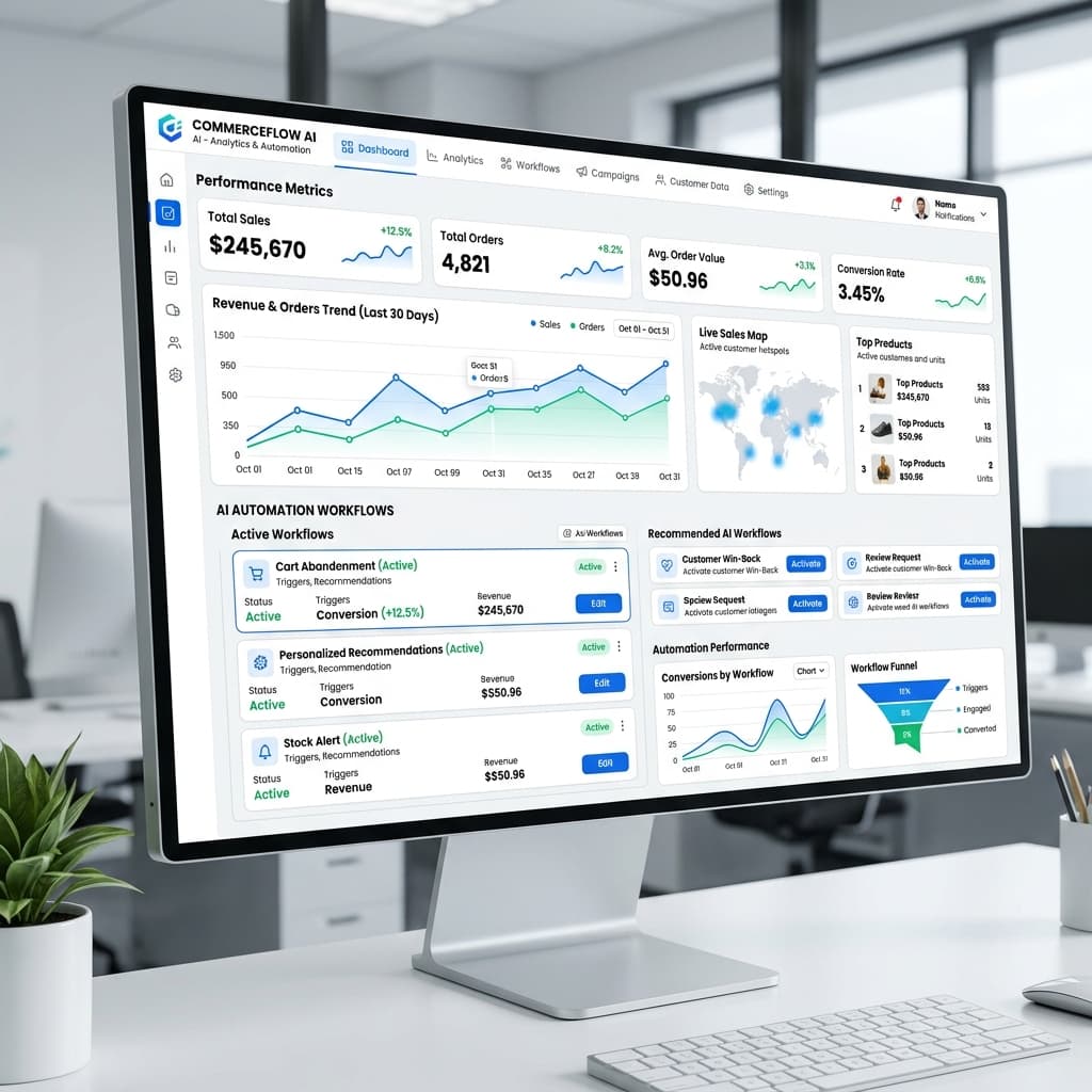 Startup Analytics und KI Dashboard zur Automatisierung